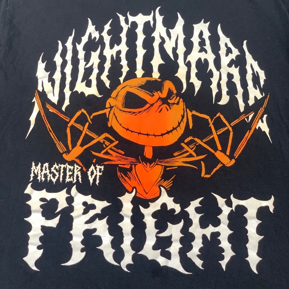 Disney T-Shirt Mens Medium Black Nightmare Before Christmas Master of Fright